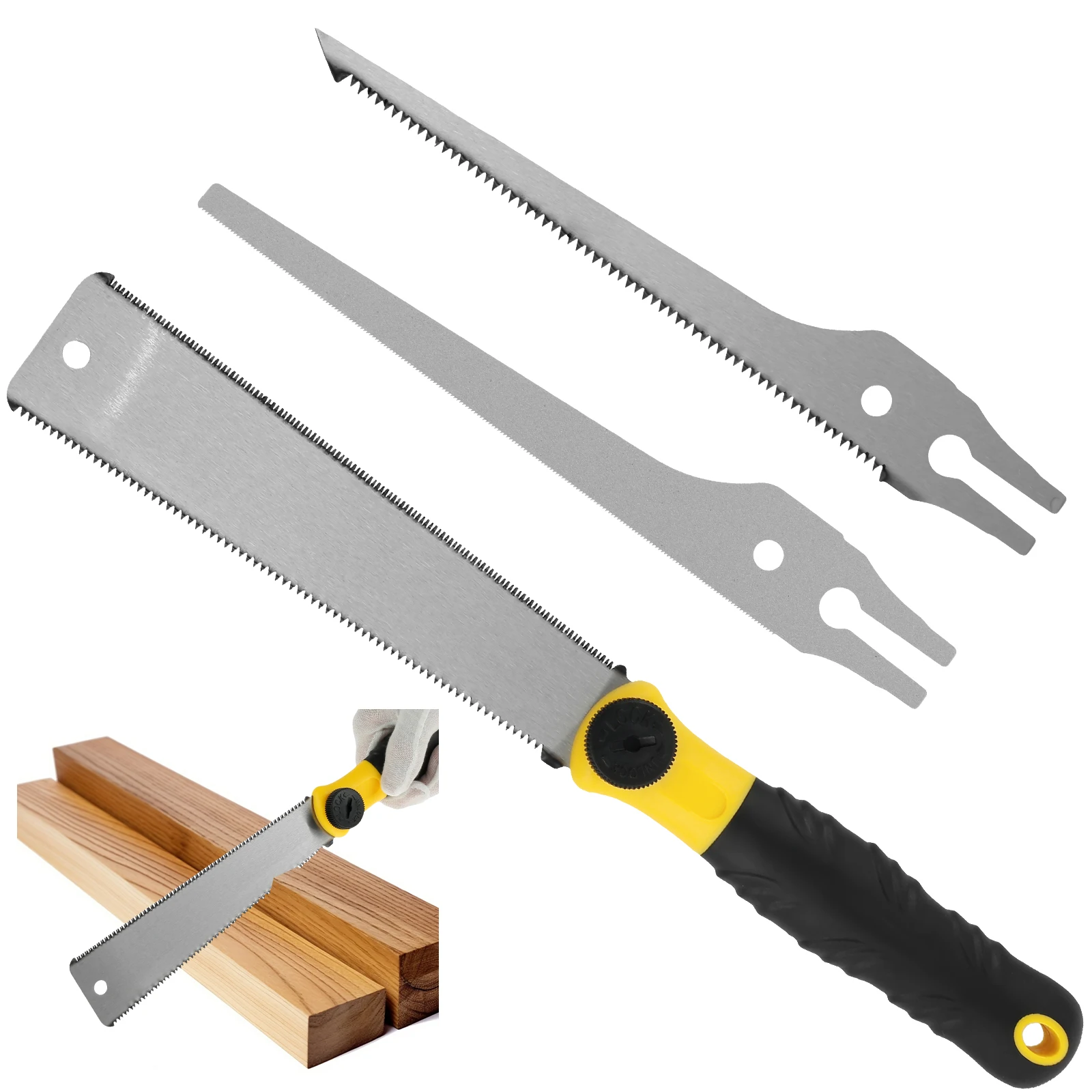 Multi Purpose Saw Hand Saw Handheld Saw Japanese Saws Multifunction Hand Tool Replaceable Blade Wood Saw Mini Manual Flush Cut Saw For Trimming Branches Garden Tool