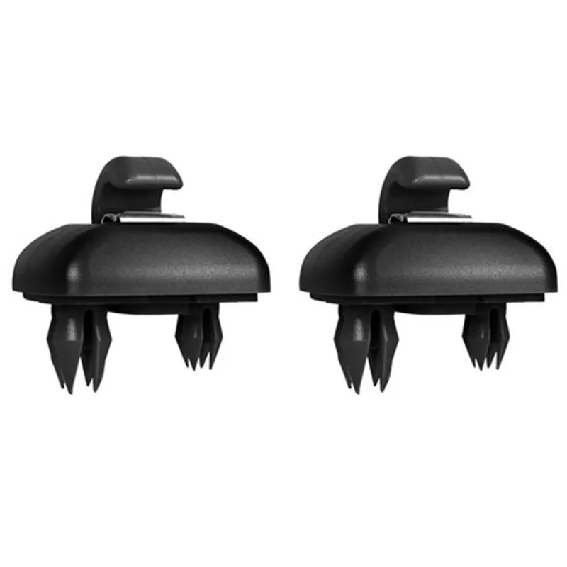 Dual Car Sun Visor Clip Hook in Black/Beige/Gray - Interior Accessory