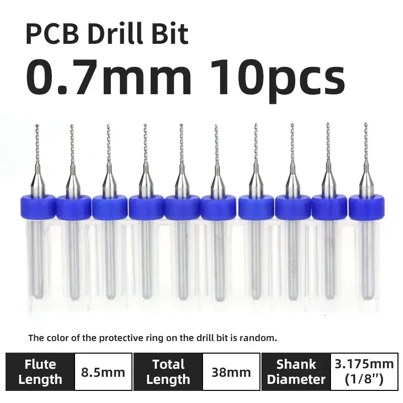 10pcs PCB Drill Bit Set Carbide Micro Drills For Printed Circuit Board 1/8" Fixed Shank Mini CNC Tungsten Steel Bits 0.1-3.175mm image 36
