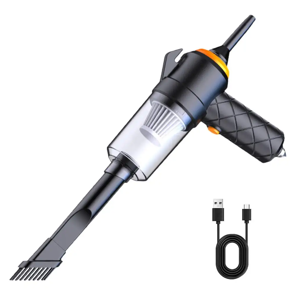 Portable Car Vacuum Cordless Powerful Suction Handheld Vacuum With Blow Suction Hand Held Vacuum For Car Home Pet Office Clean