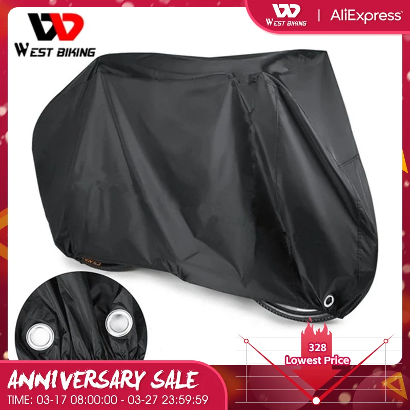 

WEST BIKING Bike Cover Waterproof Dustproof Motorcycle Cover UV Protector Bicycle Covers S/M/L/XL Theftproof Rain Cover