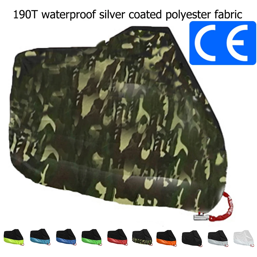 

2022 Waterproof Motorcycle Cover Protection Bache Moto Scooter for Motorcycle Waterproof Case Kawasaki Zxr 400 Honda Ruckus