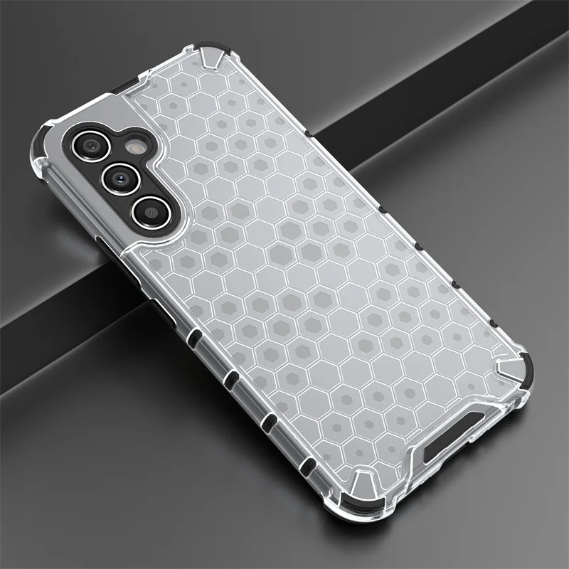 Enhanced Shockproof Clear Phone Case with Silicone Back Cover
