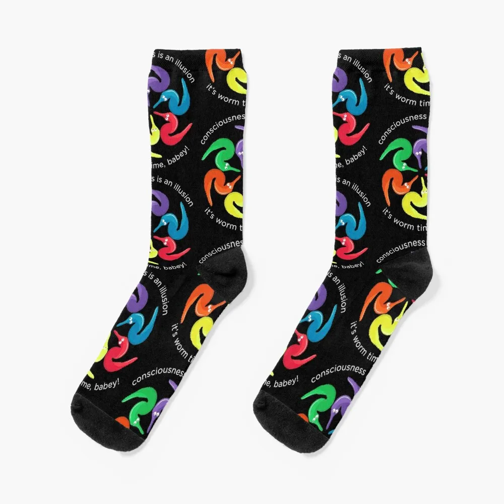 Consciousness is an Illusion It's Worm Time Babey! Socks Men's man new in's Heating sock Men Socks Women's as consciousness is harnessed to flesh diaries 1964 1980