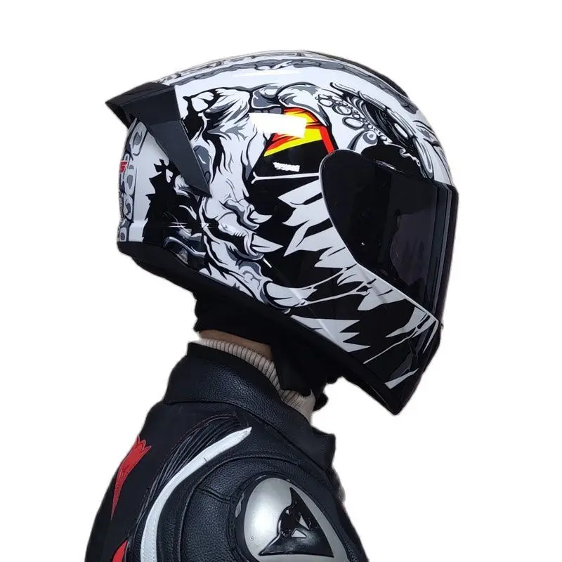 

Cyber Punk Helmet Motorcycle Winter Bicycle Role Helmets Maks Cos For Men Women Knight Accessories Racing Capacete Motocross