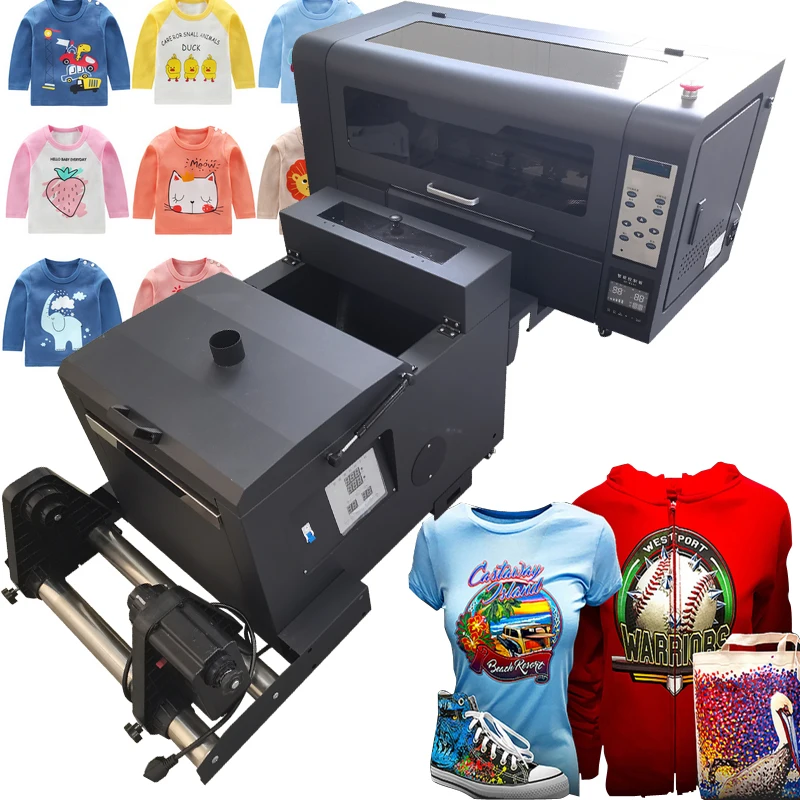 

Factory Supply Pet Transfer Film A3 30Cm Dtf Fabric Tshirt Printer Xp600 Printing Machine With Powder Shaker Dryer