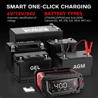 HTRC 40A/30A Car Battery Charger 6V/12V/24V LiFePO4 Car Charger for Lithium AGM GEL Lead-Acid Battery Charger for Car Motorcycle - Image 2
