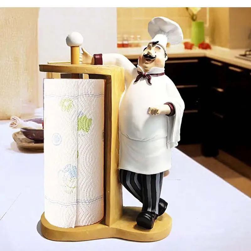 

Кухонный держатель для бумажных полотенец, креативный вертикальный держатель для бумажных полотенец шеф-повара, подвесной держатель для бумажных полотенец в ванную комнату, держатель для рулонов бумаги