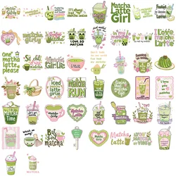 50PCS Matcha Cartoon Stickers - Green Aesthetic Decorative Decals for DIY Projects and Crafts (50PCS)