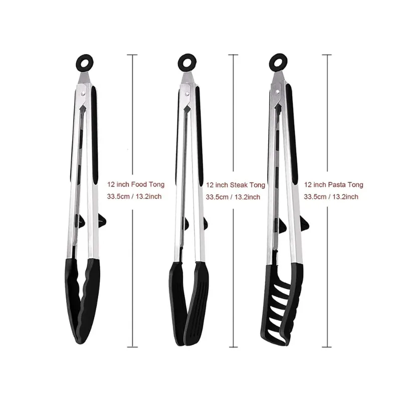 Silicone Kitchen Food Tongs 2