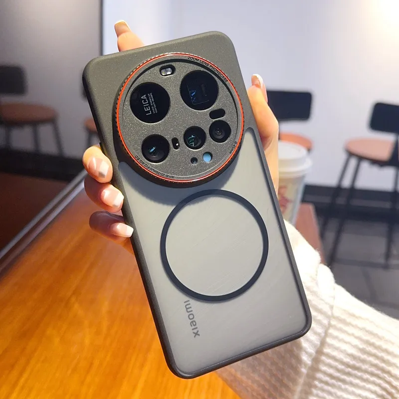 حافظة Magsafe لهاتف Xiaomi 15 Ultra مغناطيسية شفاف...