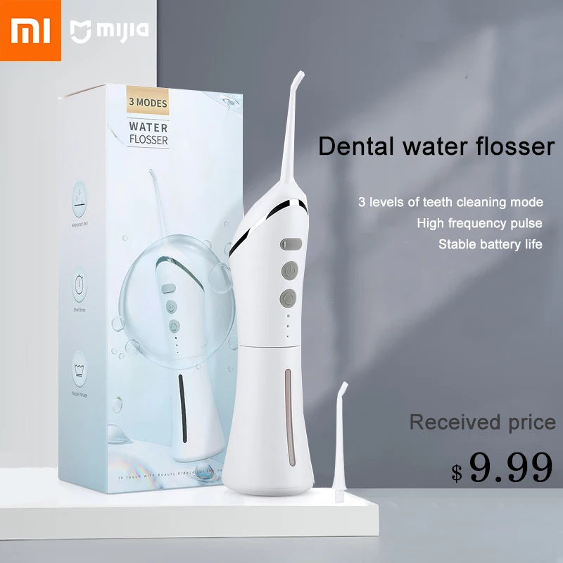 Xiaomi Mijia Irrigator Dental Water Jet Flosser Dental Cleaning Waterproof Tooth Teeth Washing Machine Whitening Mouth flosser