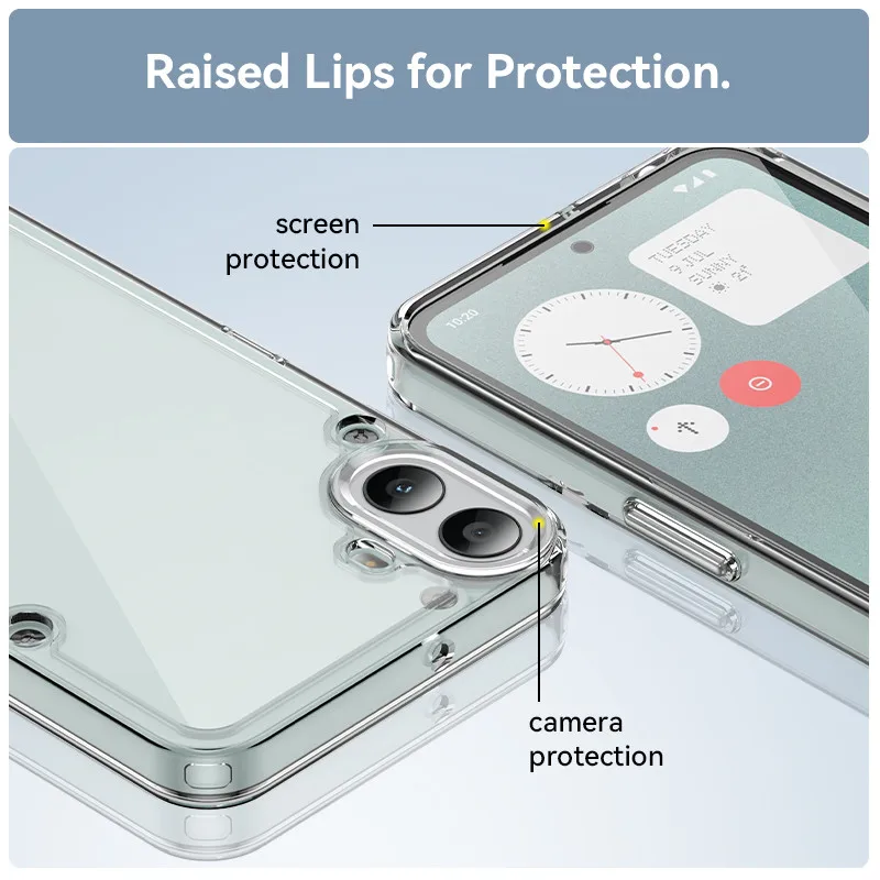 Luxury Clear Shockproof Phone Case | Premium PC + TPU Back Cover