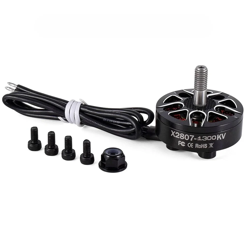RC FPV 레이싱 드론 멀티콥터용 브러시리스 모터, X2807 2807, 1300, 1500, 1700KV, 2-6S, 4mm 베어링 샤프트 모터, DIY 업그레이드 부품