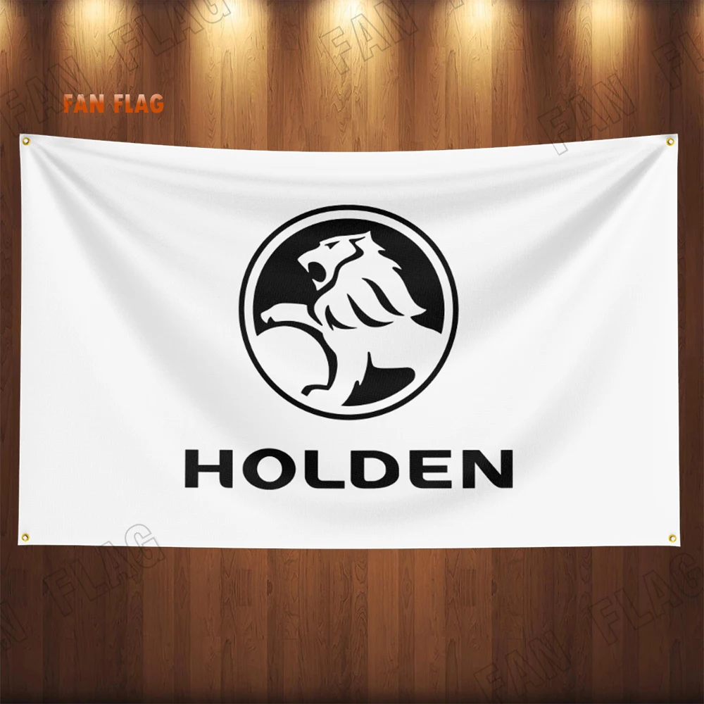 thumbnail image 1 of Bandera de coche Holdens de 90 x 150 cm para decoración de carreras de coches, póster, tapiz de poliéster para exteriores y hogar, 1 of 5