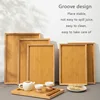 Bamboo Tray for Storage Organization, Tea Tray, Home Decoration, Wooden Tray, Kitchen Accessories 4