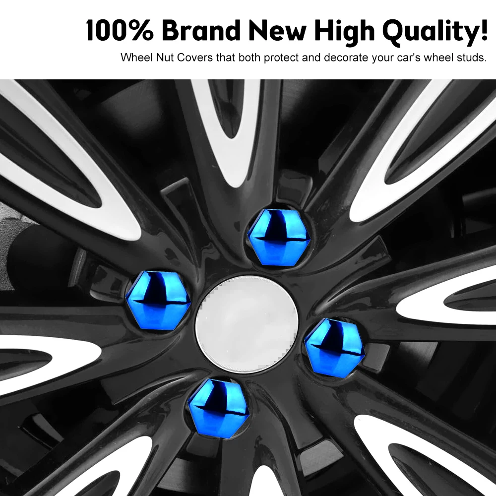 20Pcs 17/19/21mm Car Wheel Nut Caps Protection Covers Caps Anti-Rust Auto Hub Screw Cover Car Tyre Nut Bolt Exterior Decoration wheel nut caps wheel nut covers car accessories bolt nut covers