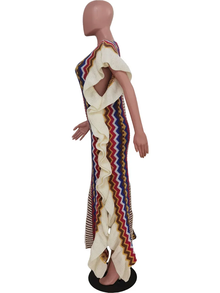 Wmstar Dress Women Fashion Solid Button Slip Hem Striped Maxi Shirts Long Dresses New in Fall Clothes Wholesale Dropshipping