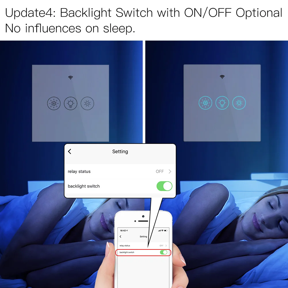MOES WiFi RF Smart Light Dimmer Switch 2/3Way Smart Life/Tuya APP Control Works with Alexa Google Voice Assistants smart light switch,smart dimmer switch