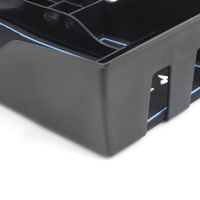 Car Armrest Console Organizer Tray Stowing Organizer Key Box for Tesla Model 3/Model Y 2017-2020 Insert ABS Black Materials Tray 3