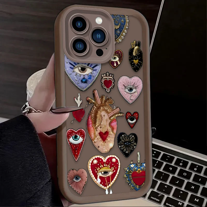 Mystic Love Heart Matte Phone Case Silicone Cover