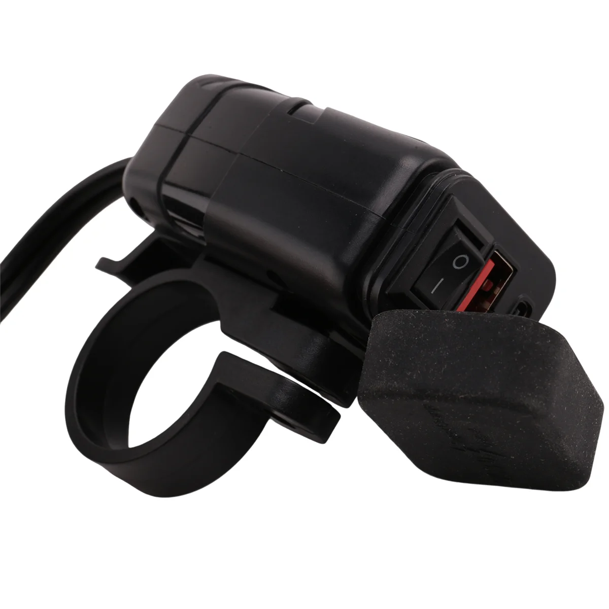 

QC3.0 Motorcycle USB+Type-C Charger Waterproof Cell Quick Charger Autocycle USB Socket with Voltmeter Red