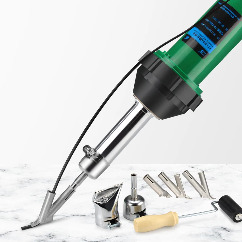 Pistolet à Air Chaud Pour Soudure PVC / Plastique - Soudure à L'air Chaud, Réglage De Température Et Débit