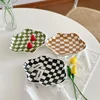 INS Checkerboard Ceramic Plate Jewelry StoragePlate DessertPlate Dessert plate Home Decoration Retro DinnerPlate Tableware 1