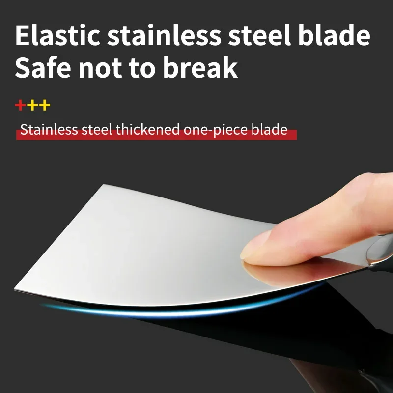 Stainless Steel Integrated Putty Knife Scraper Spatula Putty Painter Paint Tool Plaster Shovel Clean Spatula Construction Tool