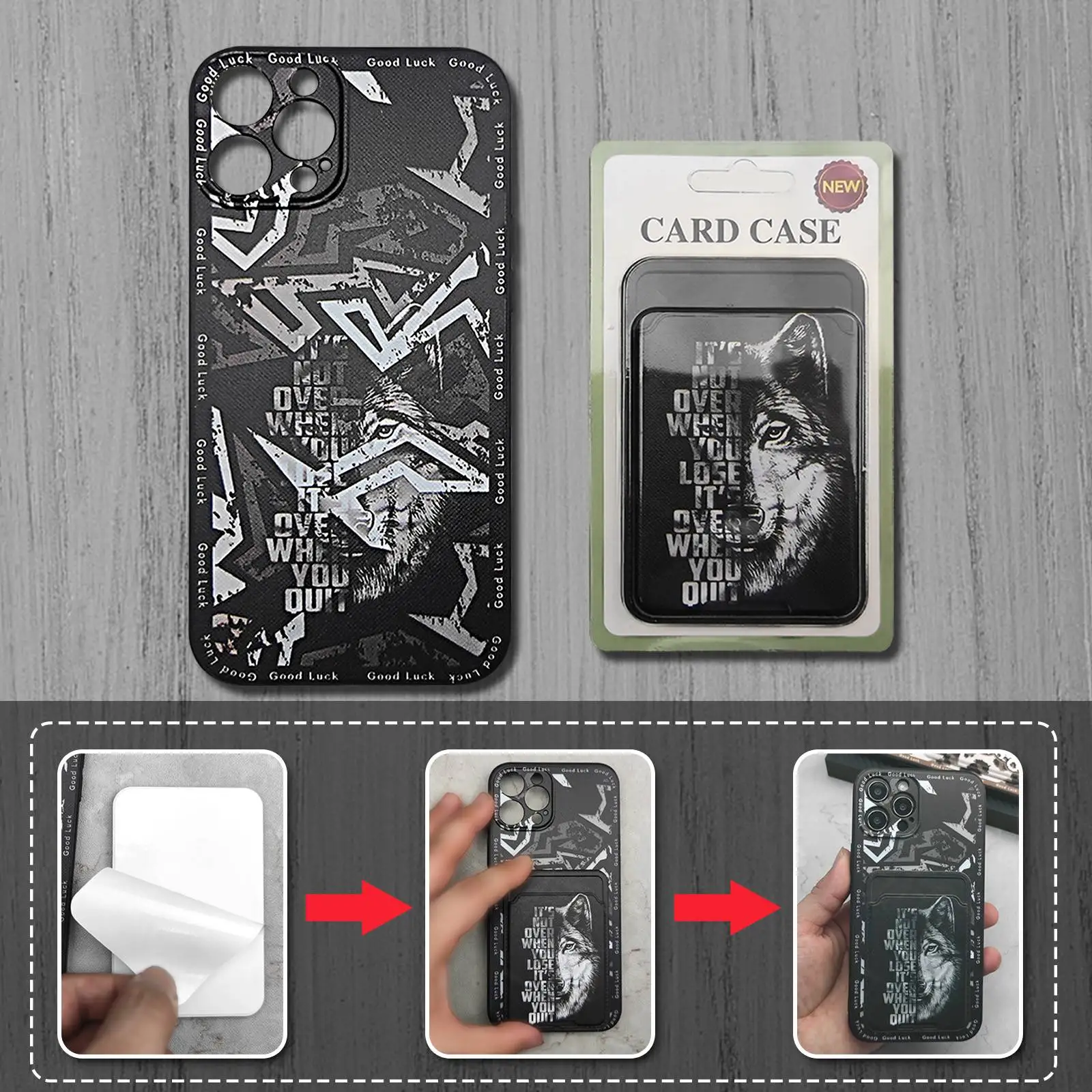Card bag Anti-knock Phone Case For Samsung Galaxy Xcover5/SM-G525F Waterproof Cover Full wrap Silicone Fashion Design 3