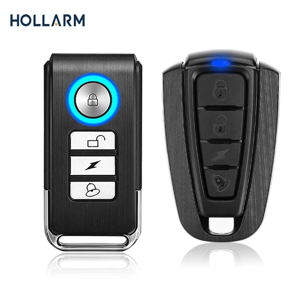 Remote Control Hollarm Remote Control Bicycle Security Alarm Portable Anti-theft Metal Motorcycle Sensor