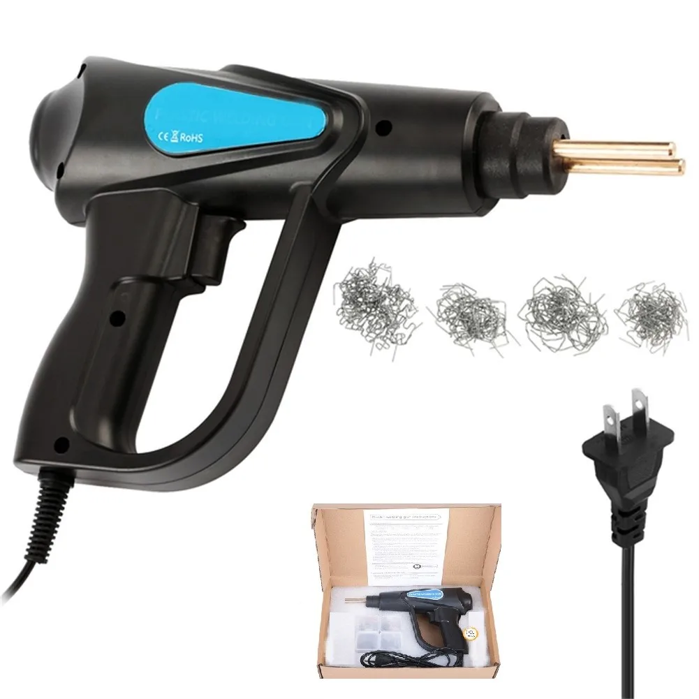 plastic welder stapler 70W Hot Stapler Plastic Welding Machine Equipment Auto Car Plastic Bumper Repair Tool Kit EU/ US/ AU/ UK 4 Plug Welder Gun electric solder