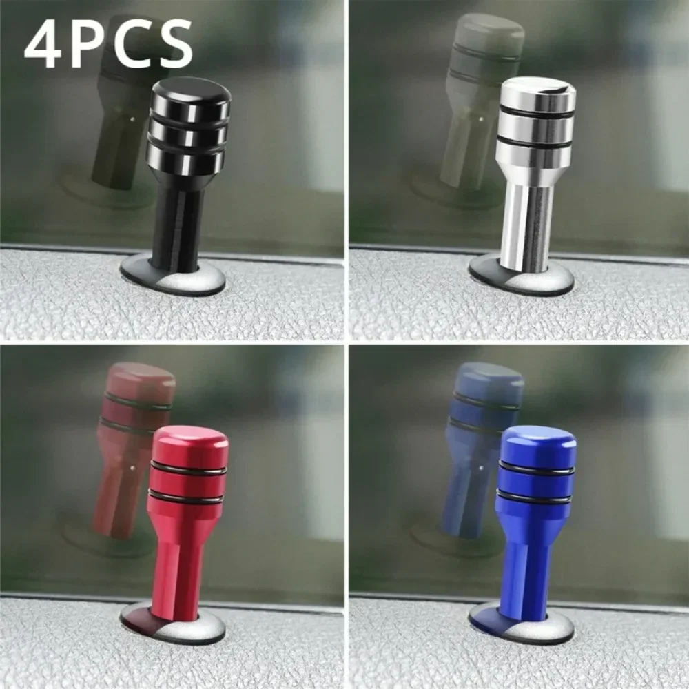 Car Door Lock Pins Car Door Lock Knob 4Pcs Car Door Lock Pin Door Lock Rod 49mm Knob Pull Security Insurance Auto Universal Security Door Lock Picking Latch Pins