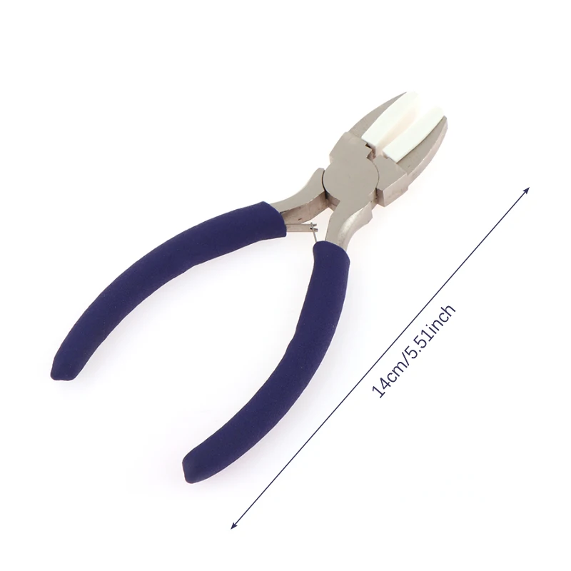 Nylon Nose Pliers Double Nylon Jaw Pliers Carbon Steel Pliers Plat Nose  Pliers DIY Tools for Beading Looping Shaping 