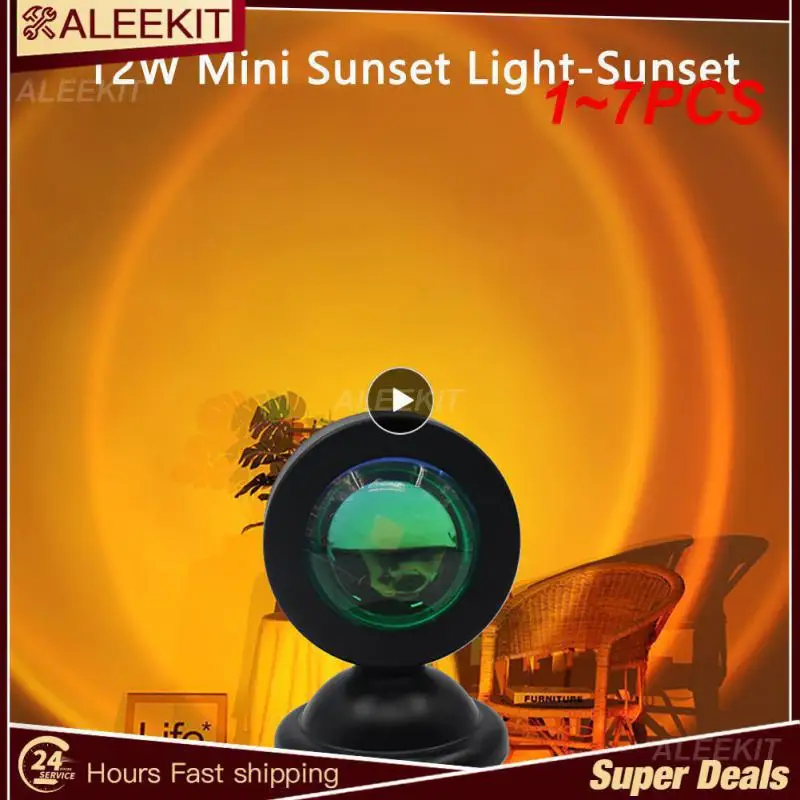 

1-7 шт., светодиодный мини-проектор, 16 цветов