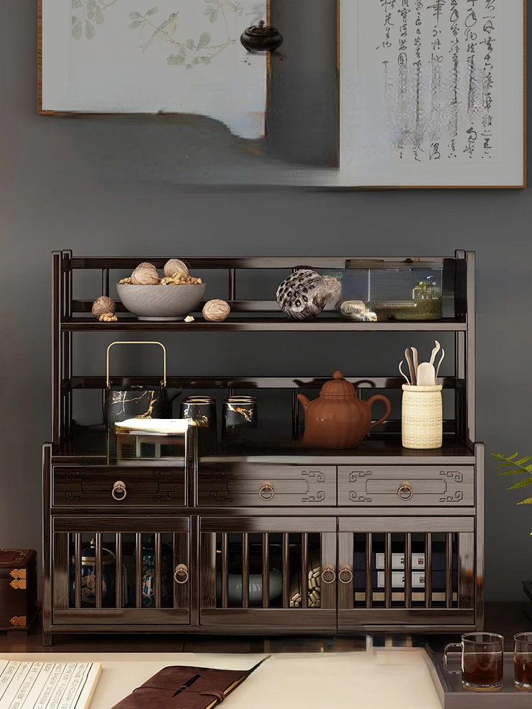 

Desktop Storage Holders Antique Teapot Shelf Chinese Solid Wood Crafts Display Stand Ornaments Bracket