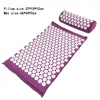 Massager Cushion Massage Yoga Mat Acupressure Relieve Pain Stress Back Body Pain Spike Mat Acupuncture Mat and Pillow Set 2