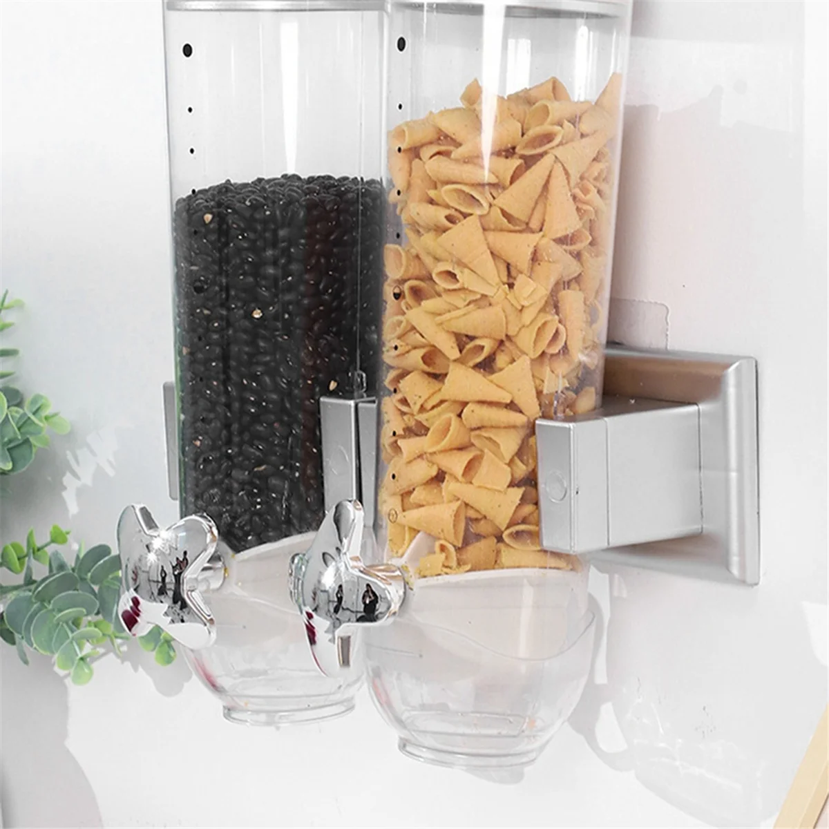 Food Jar Dispenser Safe Airtight High Capacity Grains Cereal Bucket Dispenser for Kitchen Food Storage Cereal Bucket A 2