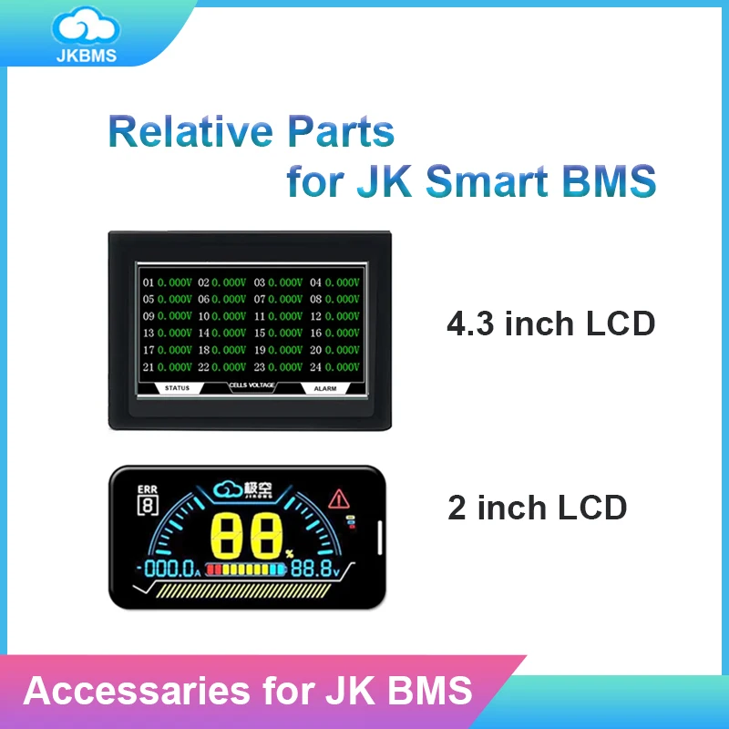 JK BMS LCD 디스플레이, 모든 Jikong 스마트 BMS용 디스플레이 액..