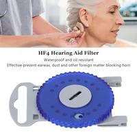 Hearing Aid Guards Hearing Aid Filter HF4 Hearing Aid Filter Waterproof Oil Proof Prevent Blocking Hearing Aid Earwax Guard Blue 2