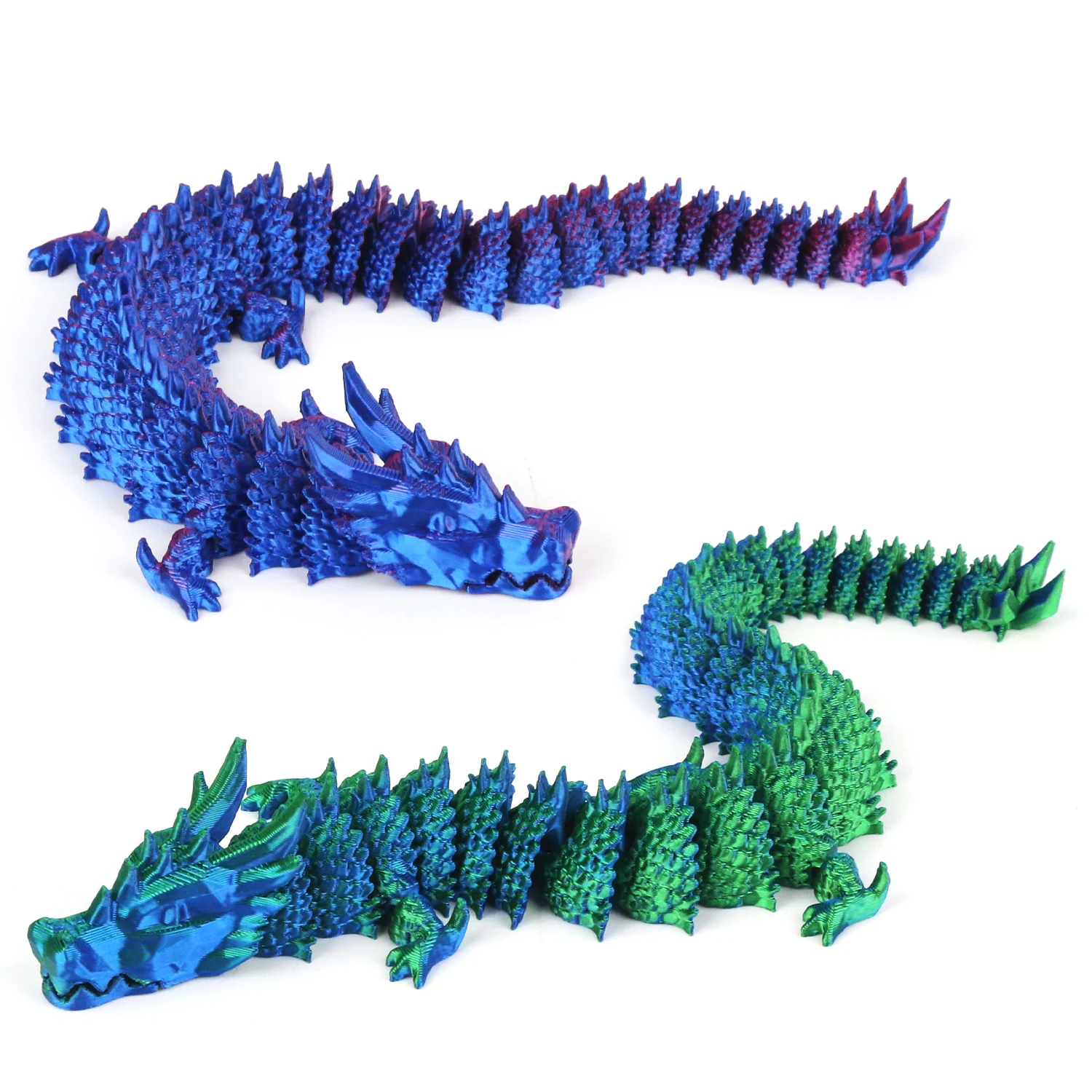 3D printed dragon figurine with movable joints, pressure relief toy, figurine model, collectible crafts 6