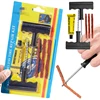 Tubeless Tyre Puncture Studding Plug Set Car Tire Repair Tool Kit with Rubber Strips Motorcycle Truck Vacuum Tire Repair Tools 1