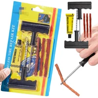 Tubeless Tyre Puncture Studding Plug Set Car Tire Repair Tool Kit with Rubber Strips Motorcycle Truck Vacuum Tire Repair Tools 1