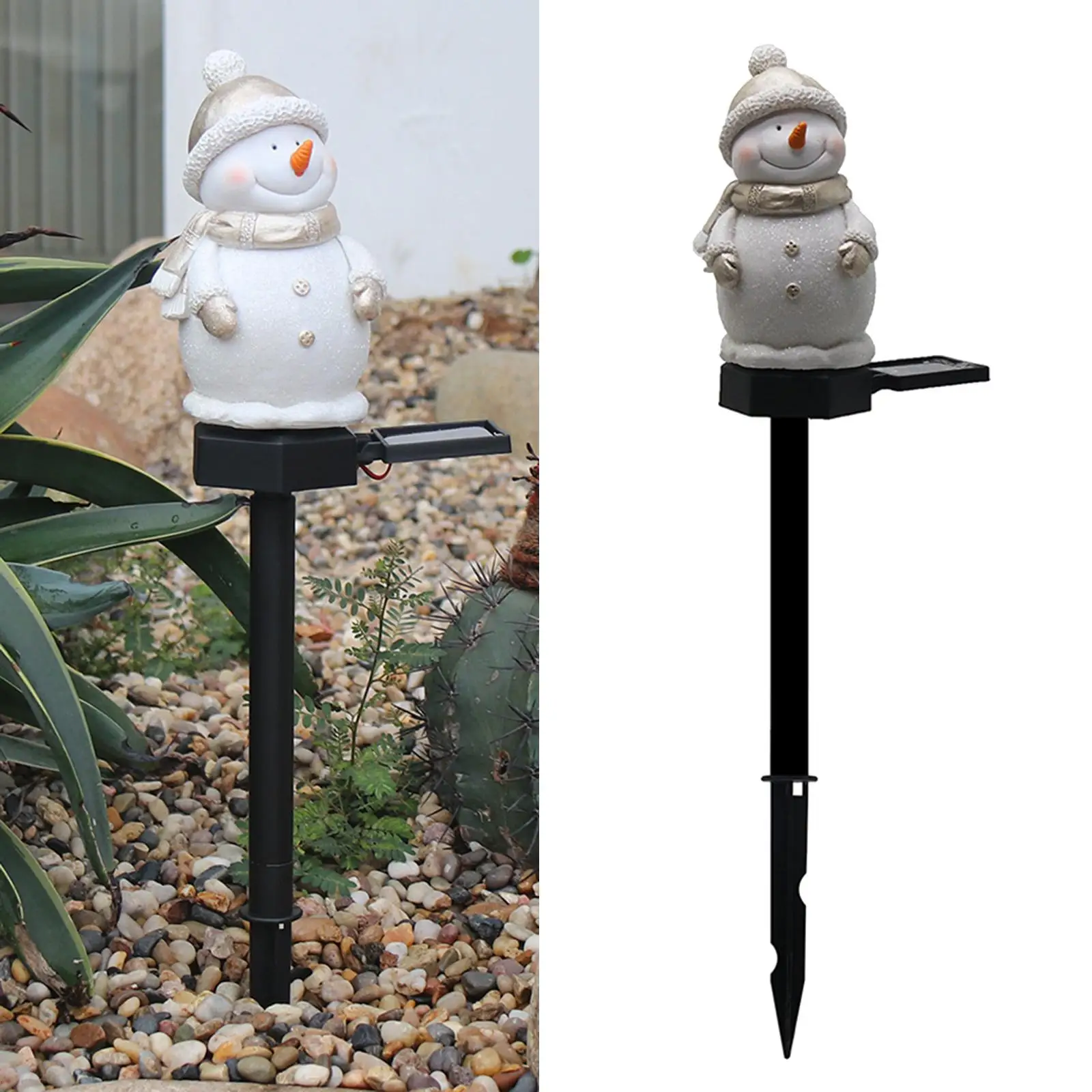 Solar Christmas Outdoor Lights Pathway Lights Snowman Path Lights Garden Stakes