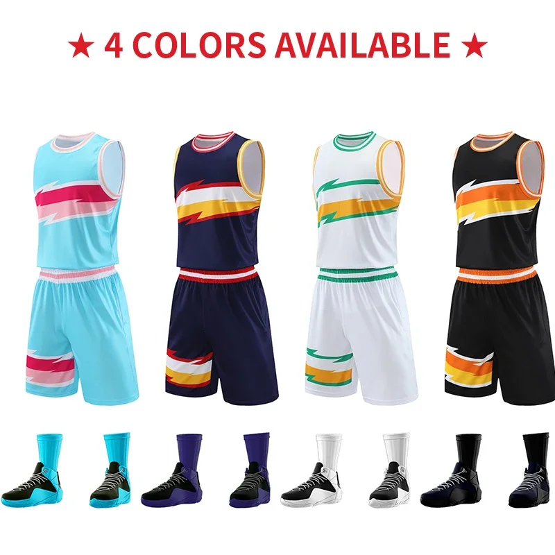 Adults Basketball Uniform Basketball Jersey Design Breathable Wear YW-JS4