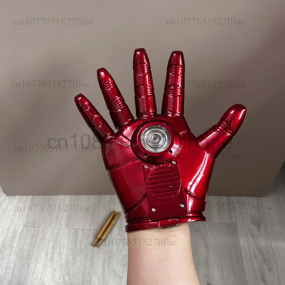 Hot Iron Man Helmet Cosplay 1:1 Light Led Wearable Mask Gloves Glowing Eyes Adult Child PVC Action Figure Toys Christmas Present