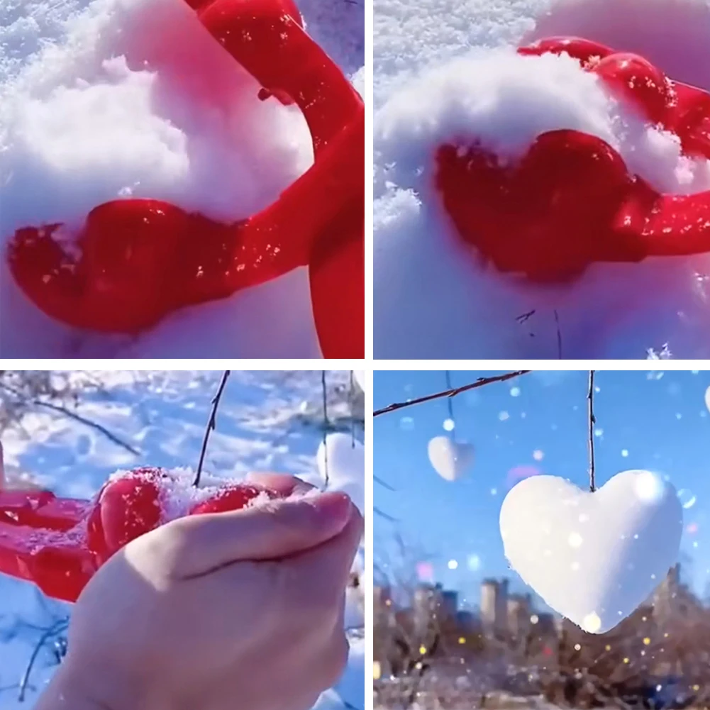 4/1pcs Snowball Maker Clip For Cute Bear Snow Clay Ball Maker Outdoor Snowballs Mold Snow Ball Mold for Kids Outdoor Sports Toy snowball maker