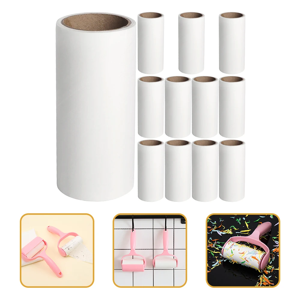 12pcs Lint Roller Refills for Remover Hair, Extra Sticky Lint Roller, Remover for Couch Clothes, 60 Sheets Lint Rollers 2