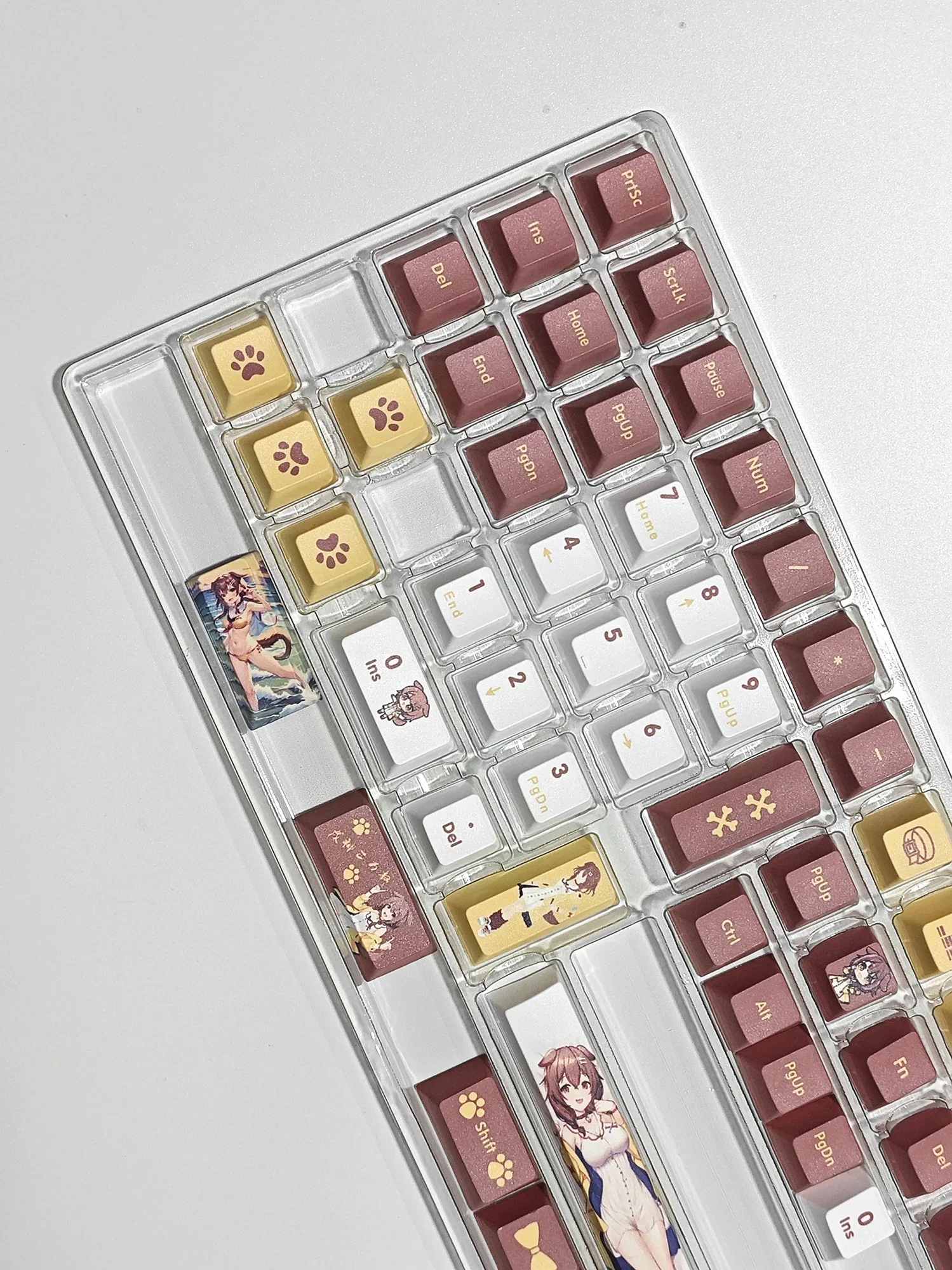 Anime Keycaps para teclado mecânico, Inugami Korone,