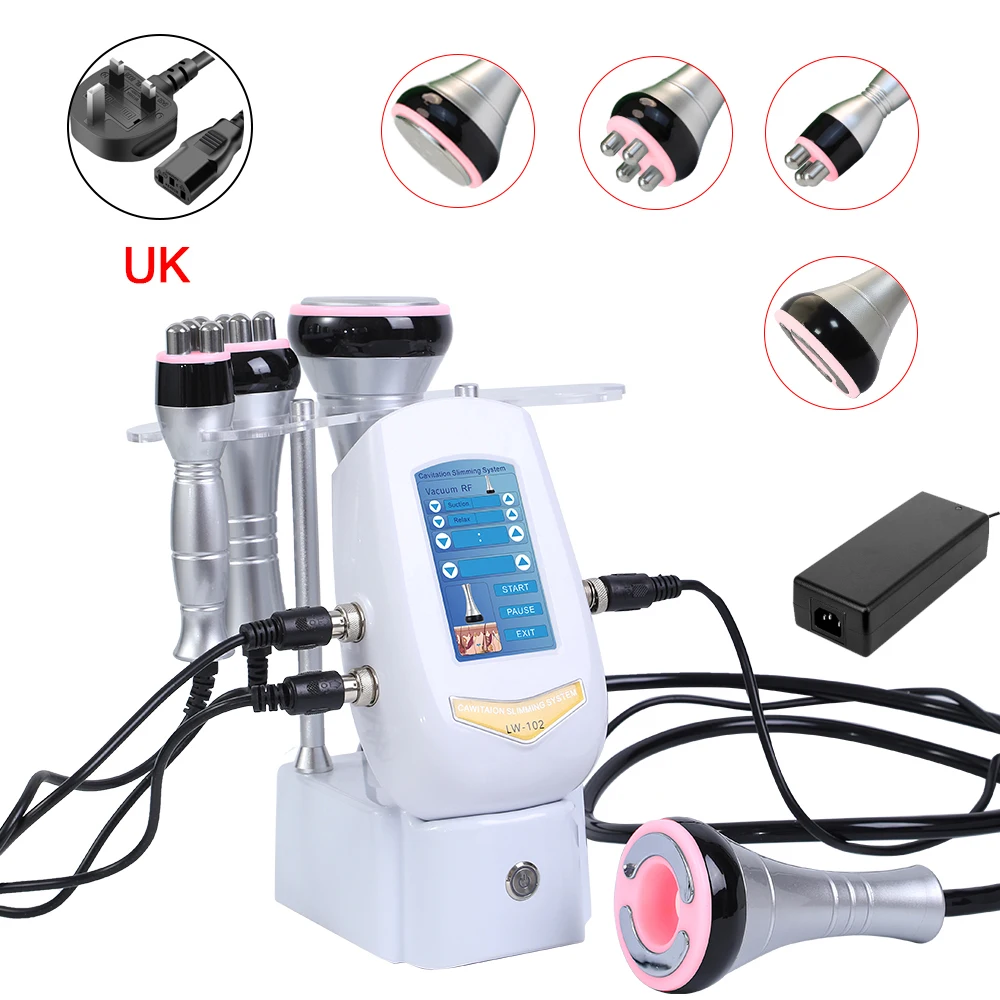40K Cavitation Machine 4-1 Ultrasonic RF Body Shaping Lose Weight Multipolar Slimming Facial Skin Tightening Lifting Device